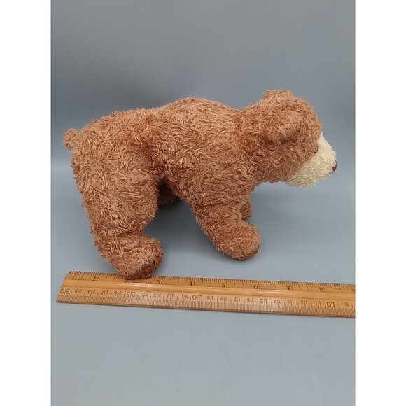 Douglas The Cuddle Toy Plush Brown Bear 9" Long. Standing On All Four Legs. - Picture 9 of 10